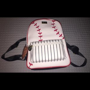 Betsey Johnson Baseball “Batter Up” Backpack